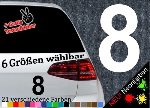 Zahlenaufkleber acht 6 - zahlenaufkleber, 8