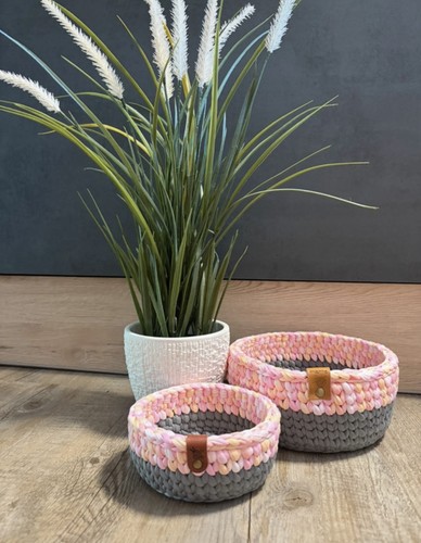 Körbchen 2er set häkelkorb - körbchen,