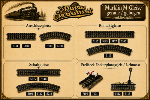 Märklin gleis gleise - m-gleis,