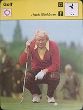 Sportscaster Schweizer Sportkarte Karte Golf Jack Nicklaus 1977 Rencontre