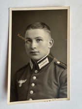 orig. Foto AK Soldat WK2 WW2 WH Portrait Uniform um 1940