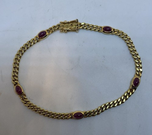 Gold 585 armband mit rubine - armband,