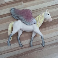 Schleich bayala (70720) Pegasus Weiß gelbe Mähne, mit Glitzer, Wie Neu