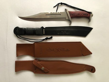RAMBO SURVIVAL Outdoor Messer SET  Filmmesser Jagdmesser Hunting mit Lederetui