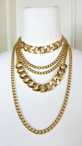 Layer kette gold silber - kette,