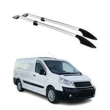 Dachreling Dachgepäckträger für Fiat Scudo 2006-2016 L2 Mitte RS Alu Grau