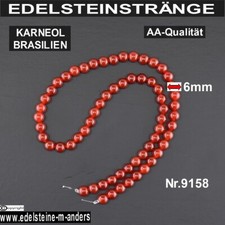Karneol Strang Kugelstrang