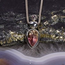 Turmalin Anhänger, 925er