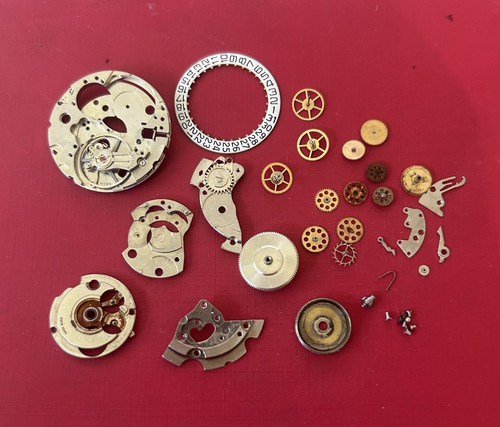Vintage watch movement parts - movement,