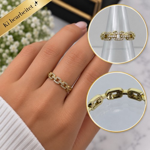Damenring panzerketten ring - damenring, panzerketten-ring