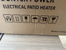 Heizstrahler elektrisch 1500 W höhenverstellbar Heizpilz Terrasse Heizgerät