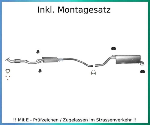 Auspuffanlage kat für - auspuffanlage,