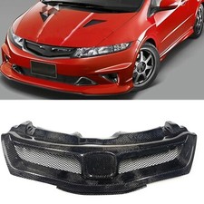 1x Kohlefaser Frontstoßstange Kühlergrill Für Honda Civic 2006–2012 Type-R FN2