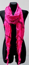 Stola Halstuch Dreieckstuch Schal Tuch Spitze Fransen Falten Damenschal 