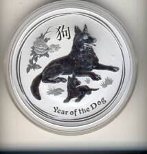 1 OZ JAHR DES HUNDES  JAHR 2018  SILBERMÜNZE 999,9 RAR SELTEN