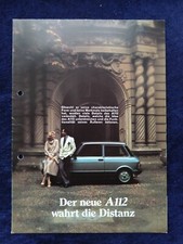 Autobianchi A 112 Elegant Abarth Prospekt 1978 gelocht