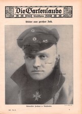 Freiherr Manfred von Richthofen - 1917 - Historisches Titelblatt ~22x30cm