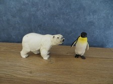 Schleich Eisbär Eisbärin 14024 * Pinguin Königspinguin 14140 * Wild Life 1998