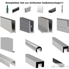 Alu ganzglasgeländer profil - ganzglasgeländer,