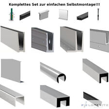 Alu Ganzglasgeländer Profil