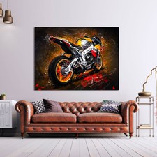 ACRYLGLAS WANDBILD GLASBILD HONDA CBR 1000 RR FIREBLADE MOTORRAD KUNST BILDER