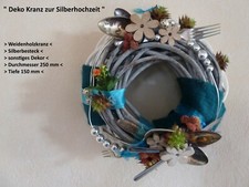 " Deko - Kranz zur  Silberhochzeit  "