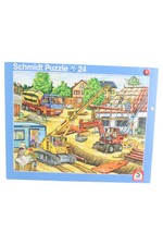 Schmidt Puzzle Baustelle Fahrzeuge 24 Teile Kinder Kleinkind Lernspielzeug