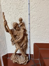 Figur Holz Schnitzerei 60 cm. Hl. Christopherus, Deko , gebraucht