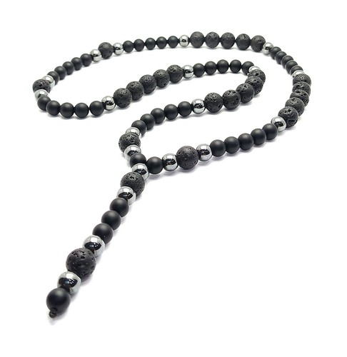 Lang perlenkette schwarz onyx - perlenkette,