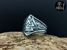 Ring Valknut Wikinger Edelstahl Rostfrei Hochwertig Schmuck Vikings Massiv NEU