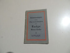 Rudge 250 350 TT Replica 500 Replica Special Ulster Reparatur Betriebsanleitung