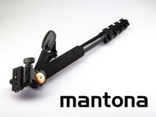 mantona UNA 45 Profi-Einbeinstativ bis 15kg Last, mit Foto-/Videokopf ca. 190 cm