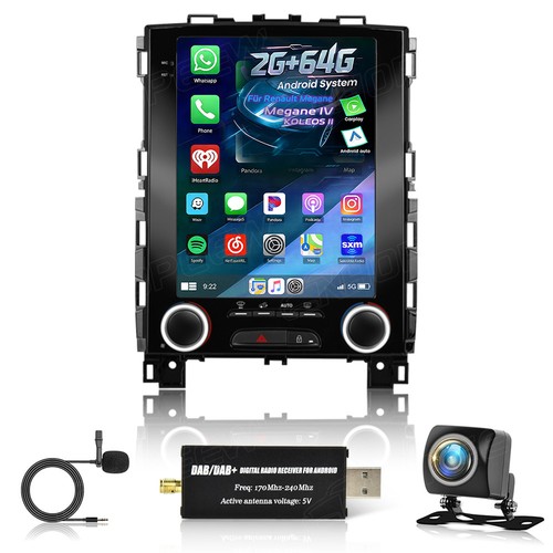 Dab android15 autoradio - dab+, 9.7"