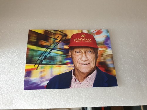 Niki lauda karte 10x15 orginal - niki,