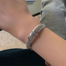 Armspange Damen Herren Sterling Silber 925 Armband Armreif Flexibel Dehnbar