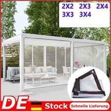 Wasserdichte Transparente Plane mit Ösen Abdeckplane Regenschutz Schutzplane