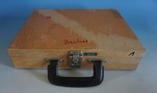 Werkzeugkasten Kasten Werkzeugkoffer Koffer Holz älter Dachbodenfund  (F23-740)