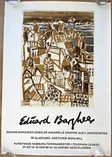 Plakat Poster _ Eduard Bargheer - Hamburg Kunsthaus Sezession Expressionismus
