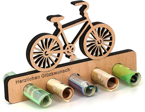 Geldgeschenk holz fahrrad - geldgeschenk,