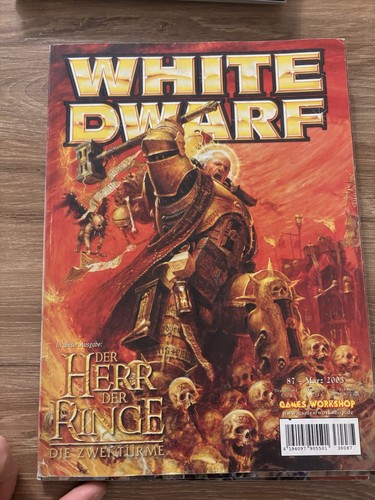 Warhammer white dwarf heft - white,