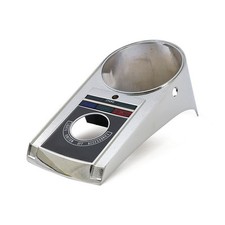 Dash Cover Tacho Abdeckung Chrom, für Harley - Davidson Softail 68-90