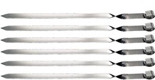 6x Edelstahl Spiesse 50 cm 2cm