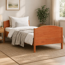 Massivholz bett kiefer braun - bett,