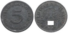 Deutschland - 5 Pfennig Deutsches Reich 1940-1944 A-J verschiedene Jahre KM# 100