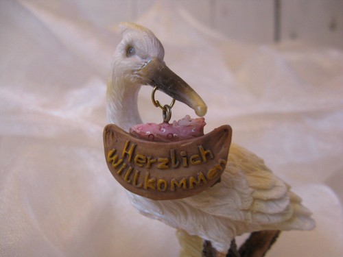 Storch zur geburt figur - geburt,