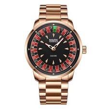 *  Casino Roulette Quarz Herren Armbanduhr 