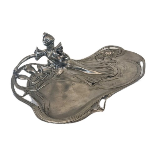 Zinnschale jugendstil design - zinnschale,