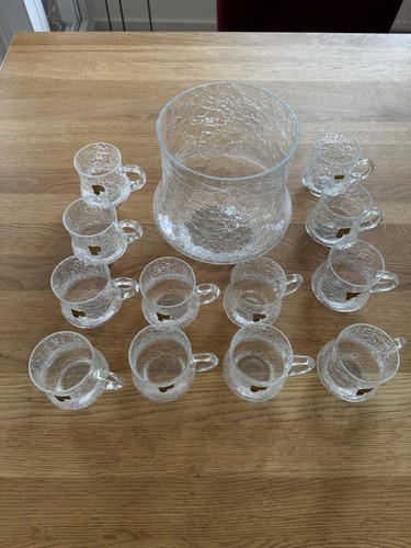 Bowle set mundgeblasenes - bowle,
