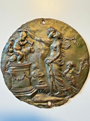 Antikes bronze relief - antikes,