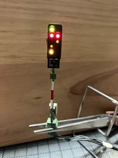 7 Stck. Viessmann Lichtsignale gebr. TT, 4xAusfahr 4913, 3xEinfahr 4912, lesen!!